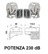 TROMBA DOPPIA A MEMBRANA IN