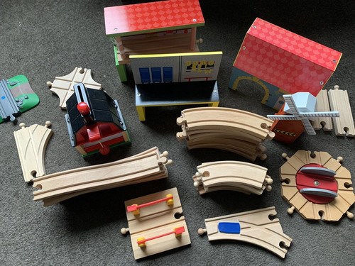 Pista treno legno - pista,
