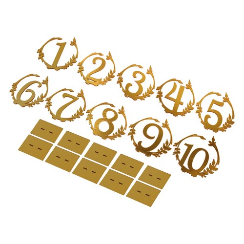 Numeri tavolo chiari - numeri,