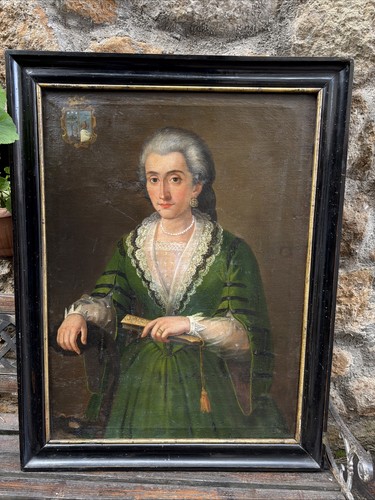 Dipinto antico dama nobile - dipinto,