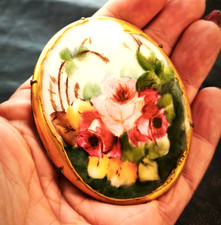 RARA spilla vintage americana anni 60  ovale con fiori - vtg  brooch