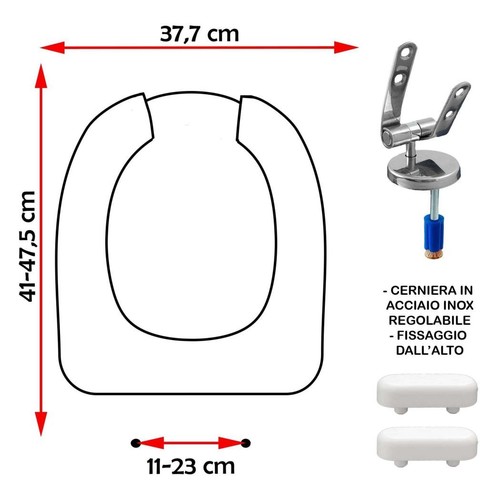 Sedile copriwater compatibile - sedile,