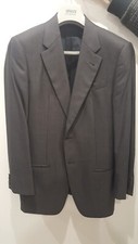 Vestito uomo elegante armani grigio a righe
