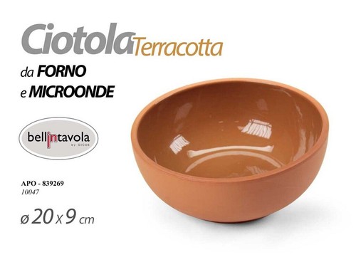 Gicos terracotta bowl 20x9 - gicos,