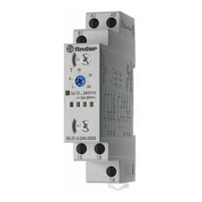 Finder 80.01.0.240.0000 Relè Temporizzato 16A 12-240VUC, Multifunzione, 16A, 1 Scambiatore