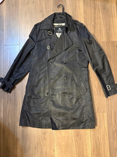 Burberry black label trench - black,