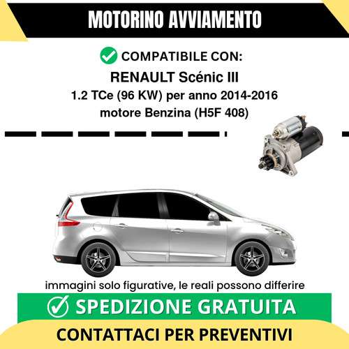 Motorino avviamento renault - motorino,