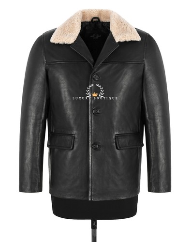 Men black classic real - black, leather