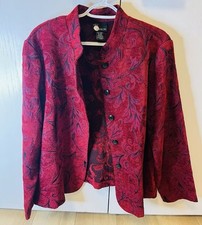 Giacca jacquard rossa prima