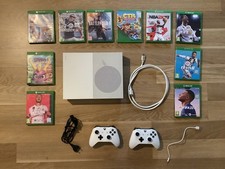 Microsoft XBOX ONE S 1681 Console 500GB Bianca + 2 Controller + 11 Giochi