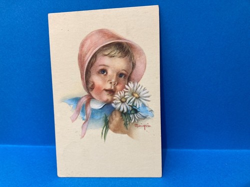 Cartolina bambina mariapia - cartolina, vg