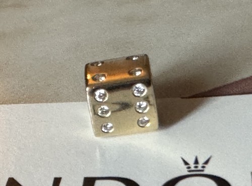 Charm pandora dadi - charm, oro