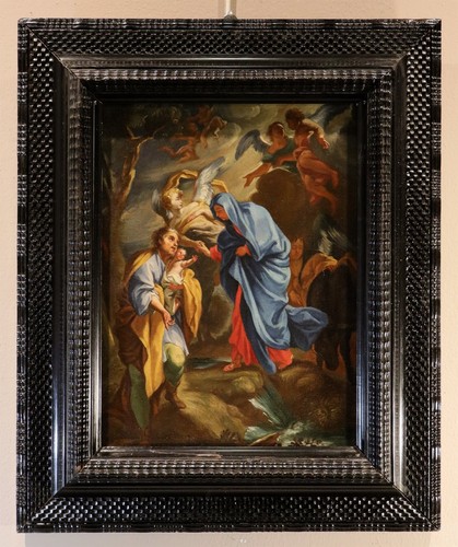 Dipinto antico sacra famiglia - dipinto,