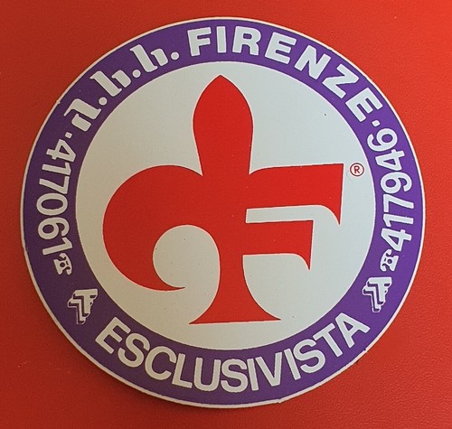 Adesivo fiorentina calcio - adesivo, 🟣calcio