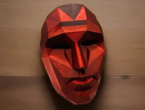 Maschera front man gioco dei - man,