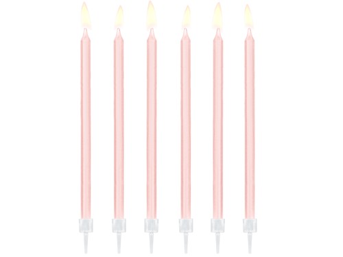 Candele rosa baby mezzo - 12,