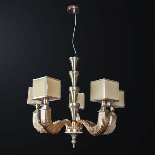 Lampadario classico legno - lampadario, in