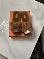 Hermes Oran Shearling sandali