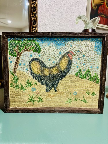 Piastrella mosaico gallo