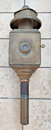 Fanale carrozza ottone - in,