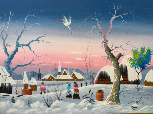 Dipinto firmato naif ugo morea - ugo,