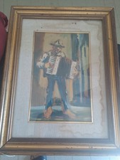 Dipinto  30 X 22 cm Quadro firmato Di Grande Navarrino Pittore Ligure 1892-1980