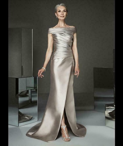 Pronovias long greige - greige, stretch