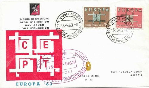 Italia fdc 1963 - fdc, europa