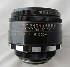 OBIETTIVO RUSSO HELIOS-44 58 MM /2,0 ATTACCO M39X1  LENTE SENZA MUFFA E GRAFFI