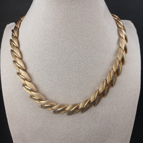 Collana girocollo foglia - collana, 16"