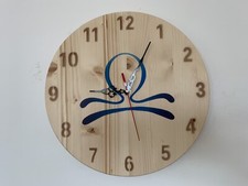 Wooden wall clock - clock,, zodiac