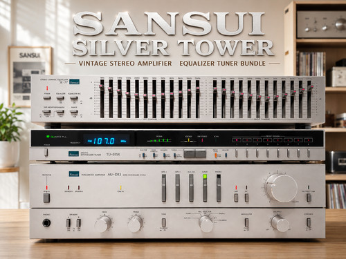 Sansui silver tower - silver,
