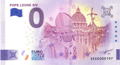Banconota euro papa - papa, leone