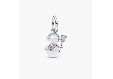Pandora 792981c01 Charm Pendente Pupazzo di Neve Opale