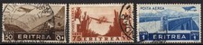 ITALIA Colonia ERITREA 1936 - Posta Aerea - Usati 50/75 c. e 1  lira #JER