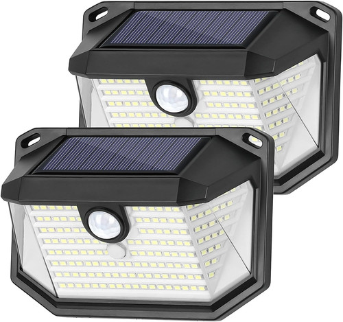 Solar outdoor lights pack - outdoor, 2-pack