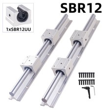 Asta albero guida guida guida guida guida guida SBR12 300-1500mm+4pz SBR12 blocco cuscinetti CNC