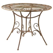 TAVOLO ROTONDO FERRO BATTUTO