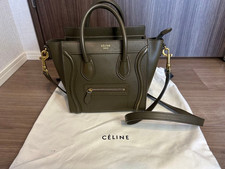 Celine Olive Green Leather