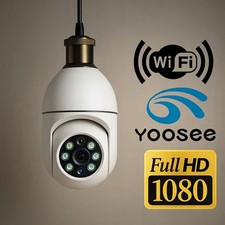 Telecamera  a Forma Lampadina  per  Esterni  e Interni  CAM ZOOM APP YOOSEE 2025