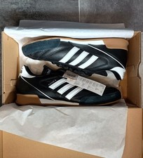 Adidas Kaiser 5 Goal scarpe da ginnastica indoor calcio uomo UK 7,5 pelle nera futsal
