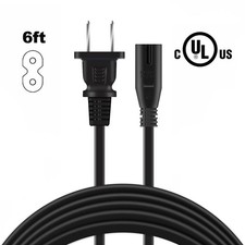 UL 6ft AC Power Cord Cable For