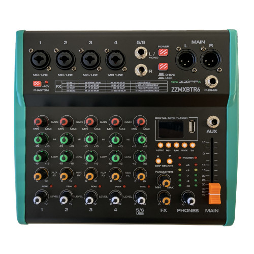 Mixer stereo multieffetto - 6, ch