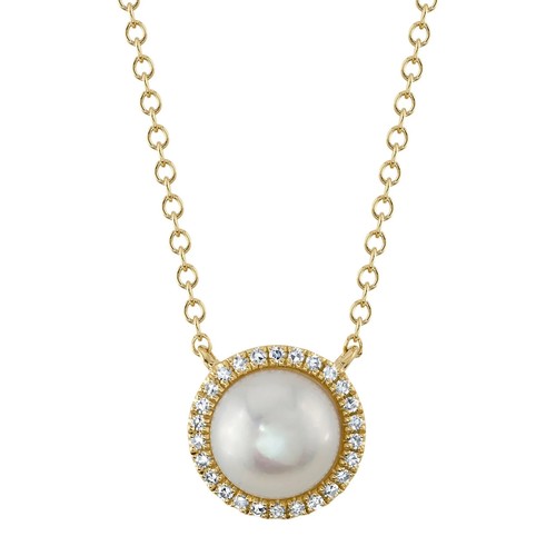Collana perle diamanti in - collana,