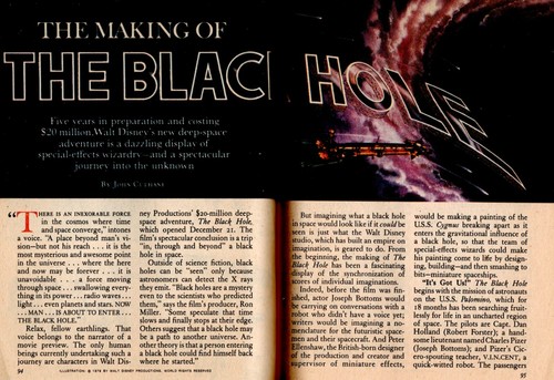 Making the black hole 1980 - making,