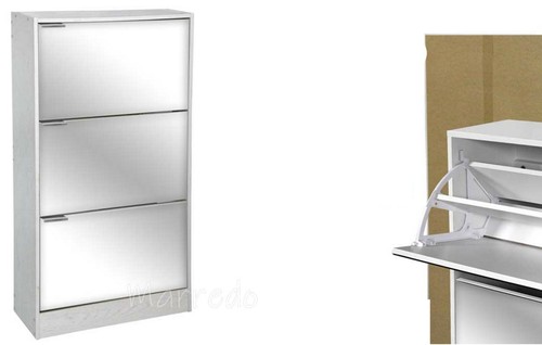 Scarpiera specchio slim ante - scarpiera, 3