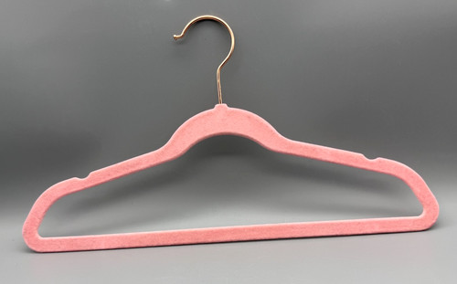Appendiabiti velluto rosa - velluto,