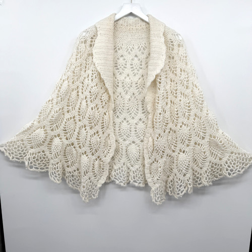 Cardigan poncho vintage - , fatto