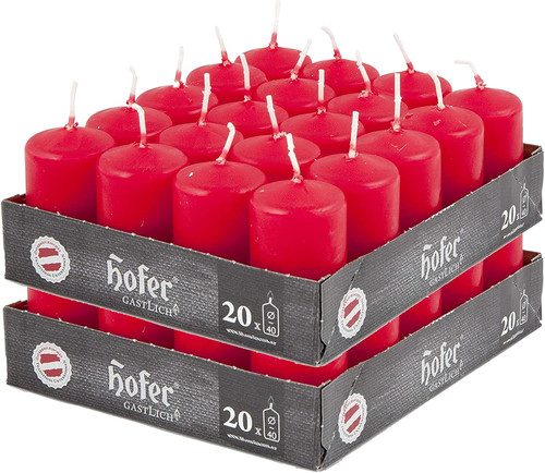 Candele rosse colonna - candele,