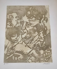 Quadro litografia mino maccari - mino,